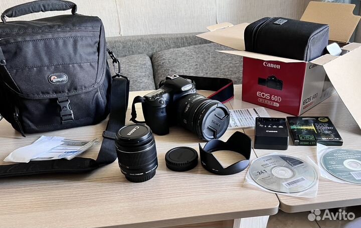 Фотоаппарат Canon 60d + объектив Sigma