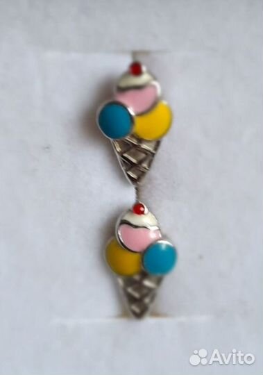 Серьги серебро