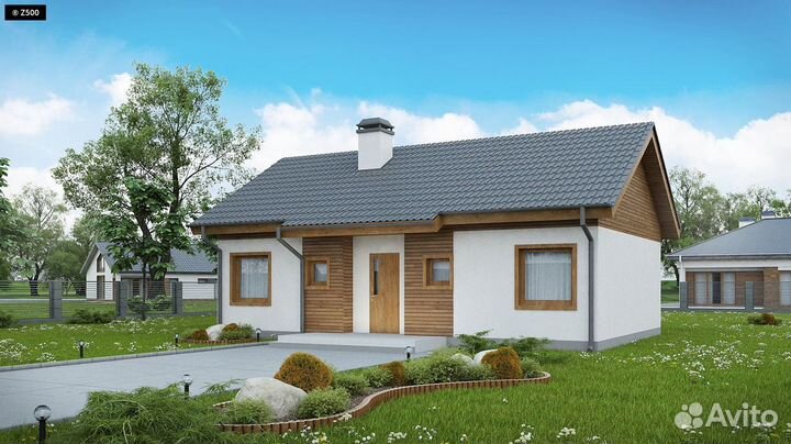 Готовый проект дома из блока Z7,Z10,Z24,Z128,Z273