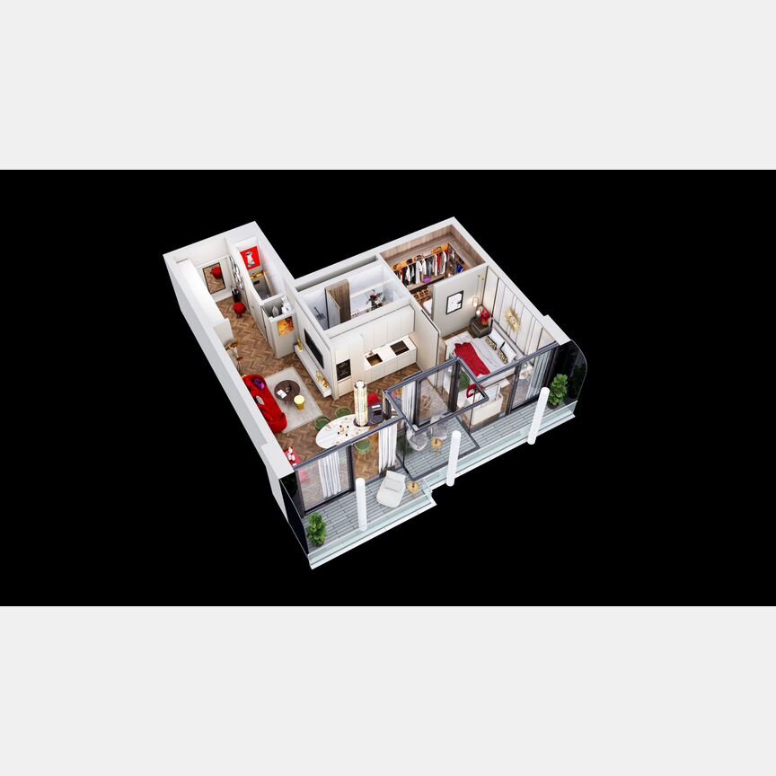 2-к. квартира, 66,9 м², 10/18 эт.