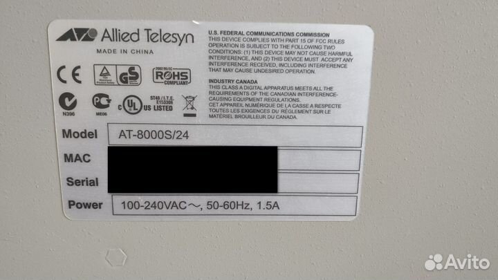 Коммутатор Allied Telesis AT-8000S-24