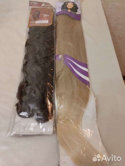 Волосы на заколках