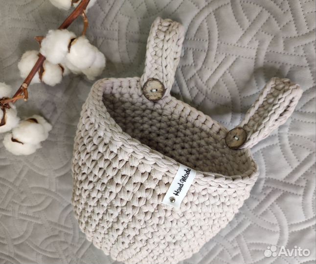 Корзинка органайзер/корзинка на детскую кроватку