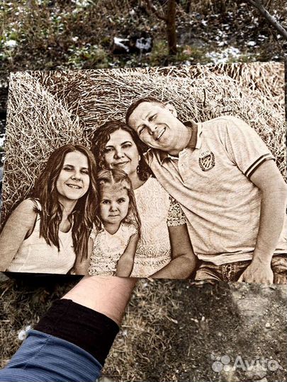 Выжигание Портретов на дереве