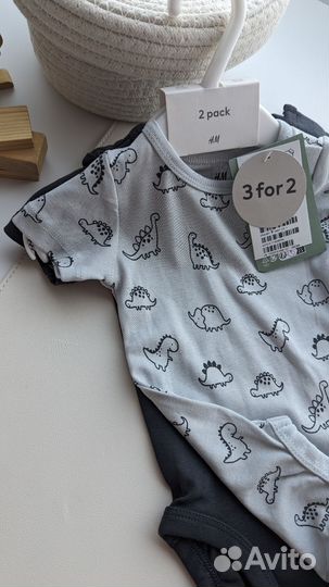 Новые боди футболки h&m 62