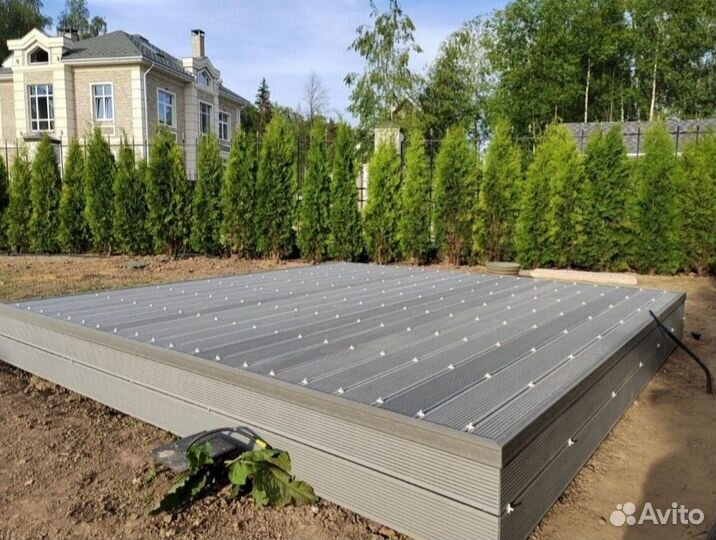 Террасная доска дпк шлифованное тиснение