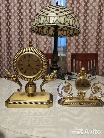 Настольные часы Германия бронза