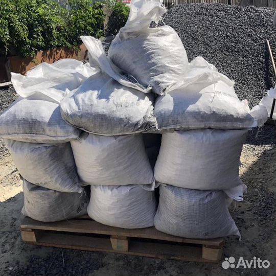 Щебень в мешках