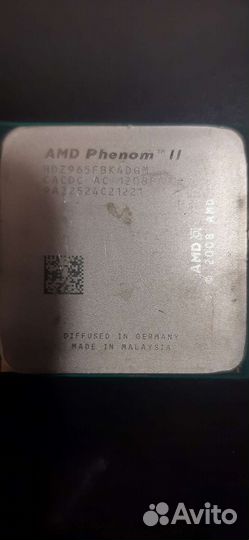 Процессор AMD phenom X4 965 black edition 3400