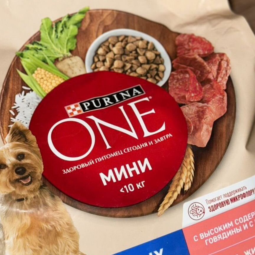 Корм для собак purina one мини