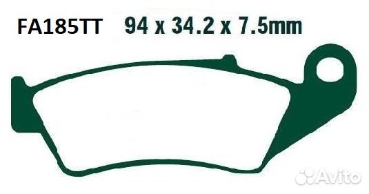 EBC FA185TT Тормозные колодки