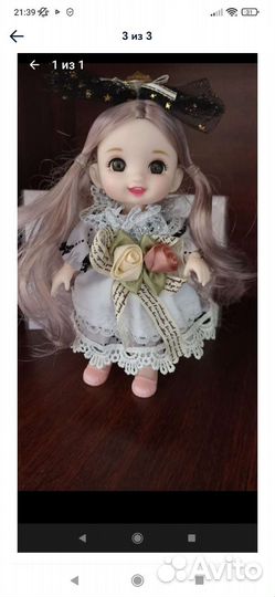 Кукла ручной работы(ручки, ножки двигаются)