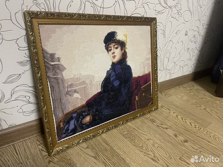 Картина И.Н.Крамской - Неизвестная ручная работа