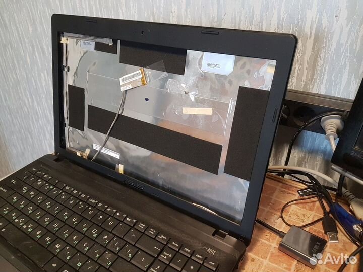 Корпус ноутбука X55V Asus разбор, запчасти