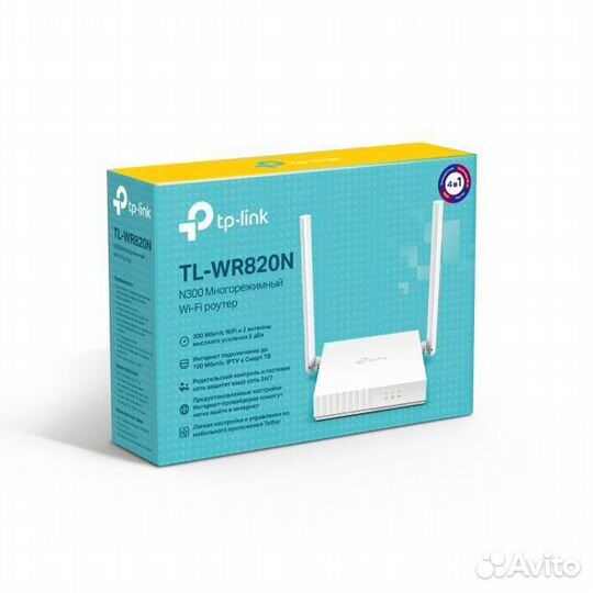 Wi-Fi роутер TP-Link TL-WR820N v2 новый в плëнке