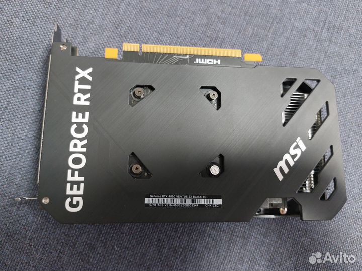 Видеокарта GeForce RTX 4060 ventus 2X black 8G OC