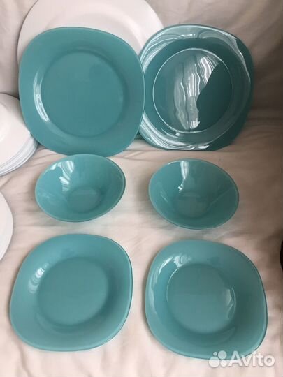 Набор Тарелок Аквамарин на2персоны 6шт Франция