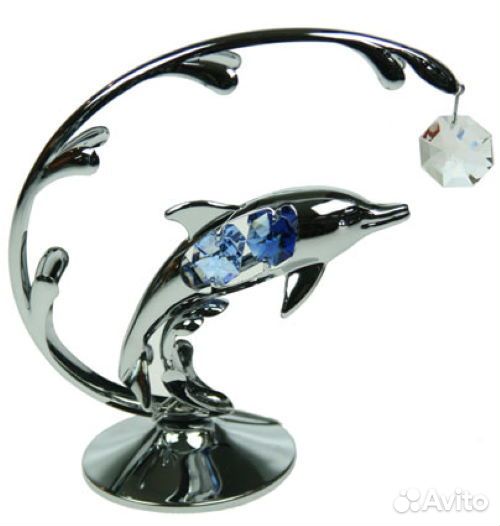Декоративная композиция «Дельфин» с кристаллами