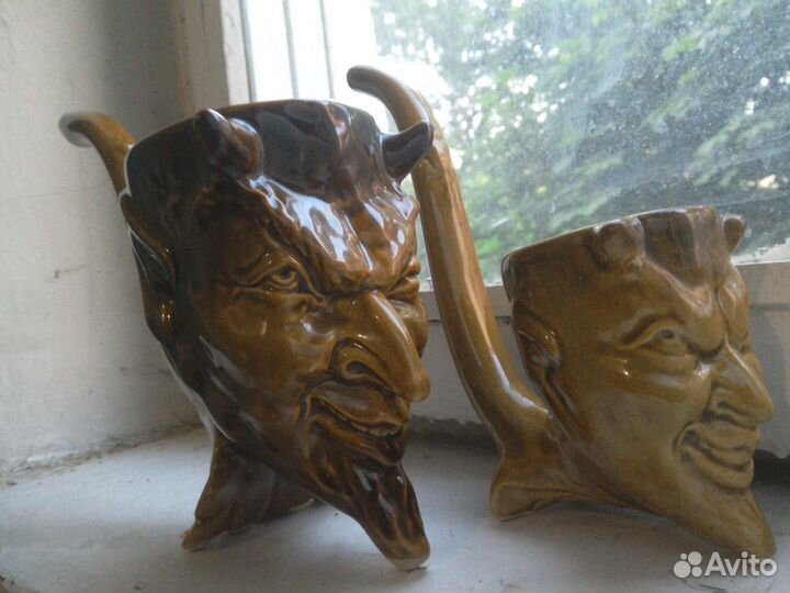 Черт керамический СССР 2 шт