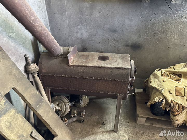 Печка буржуйка, на дровах