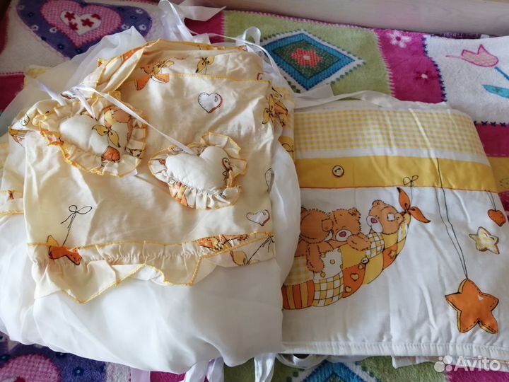 Балдахин и бортики в детскую кроватку