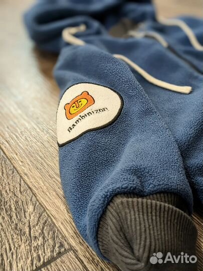 Комбинезон флисовый Bambinizon 74р + шапка Lassie