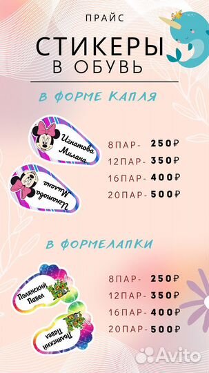 Термонаклейки на одежду в садик и школу