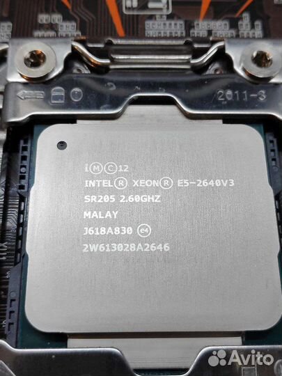 Мат. плата 2011V3 PlexHD X99 + E5 2640V3