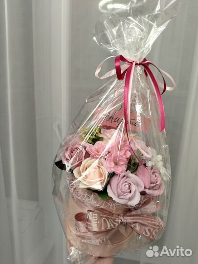 Букет к 8 марта из мыльной пены