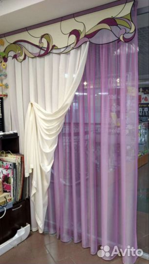 Ламбрекен витраж