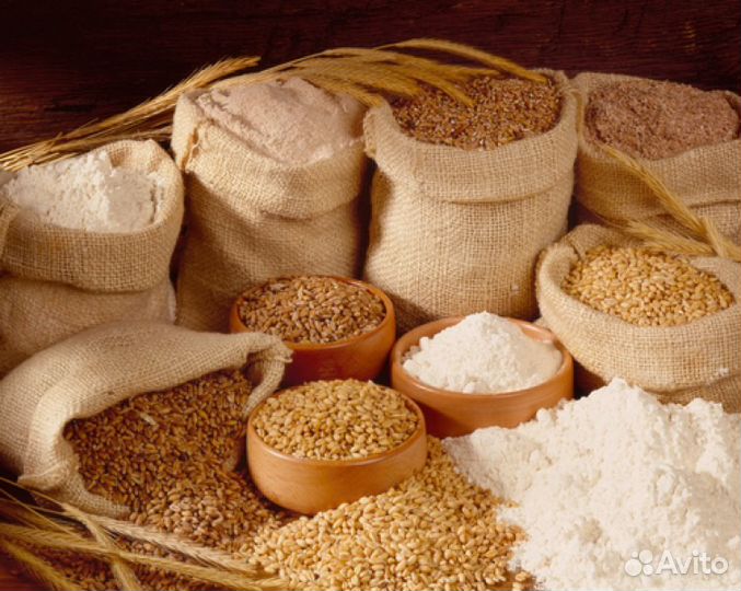 Комбикорма, зерно, крупы
