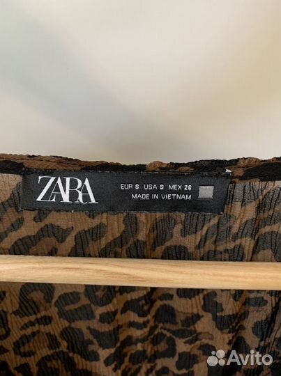 Платье Zara леопард