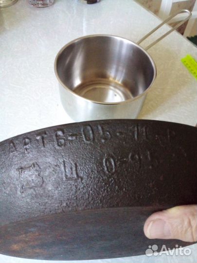 Чугунная сковорода СССР. Новая