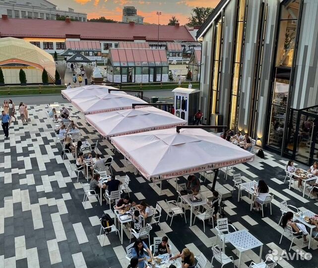 Усиленный зонт для кафе в наличии