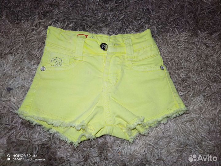 Джинсовые шорты на девочку