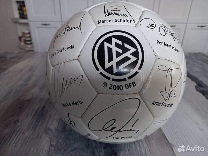 Мяч сборная Германии 2010 2015 г с автографами