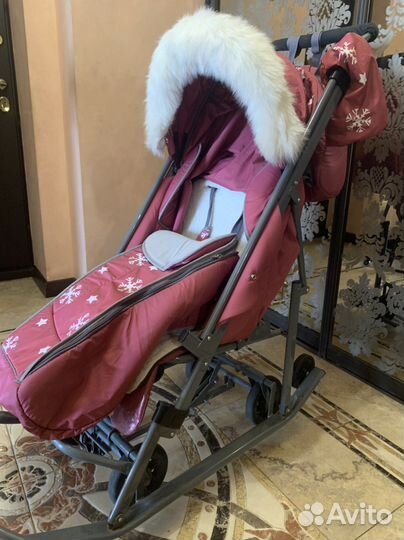 Детские санки коляска