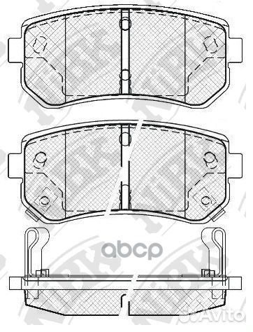 Колодки тормозные дисковые зад PN0436 NiBK