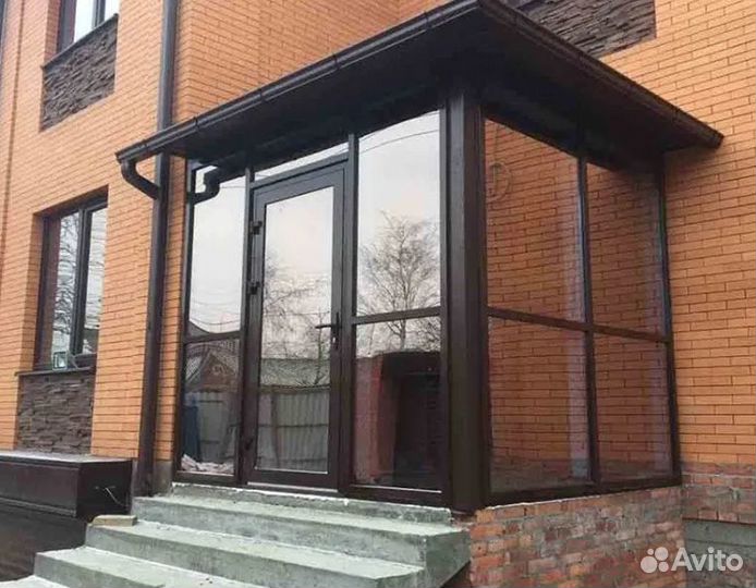 Дверь алюминиевая (входная группа)