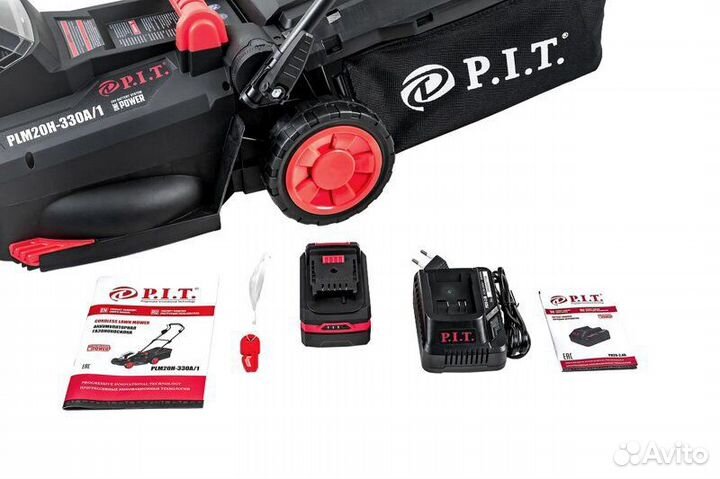 Аккумуляторная газонокосилка P.I.T. PLM20H-330A/1