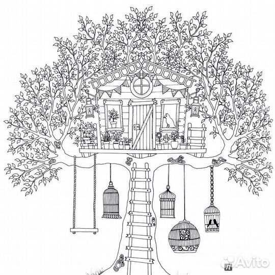 Раскраска Джоанна Бэсфорт «Таинственный сад»