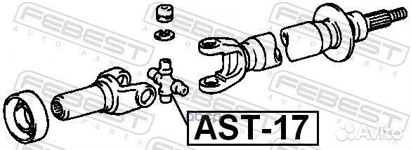 Крестовина карданного вала 29X49/78 AST-17 Febest