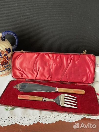 Набор столовых приборов,серебро Англия