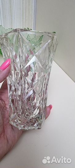 Ваза цветное стекло СССР