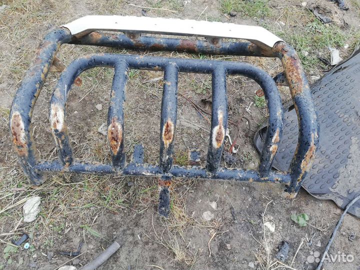 Защита переднего бампера Нива Шевроле