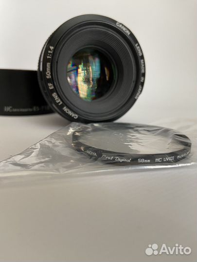 Обьектив Canon EF 50mm f 1:1.4 made IN japan