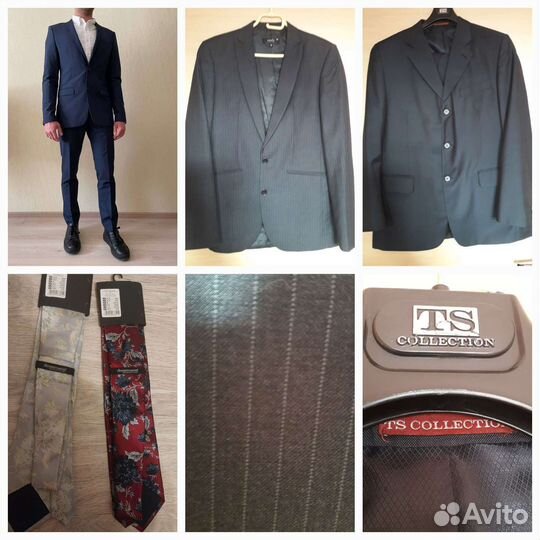 Костюмы мужские Р-ры:48 и 52.Пиджак,галстуки
