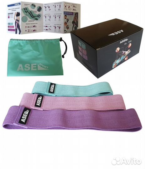 Новые резинки для фитнеса тканевые