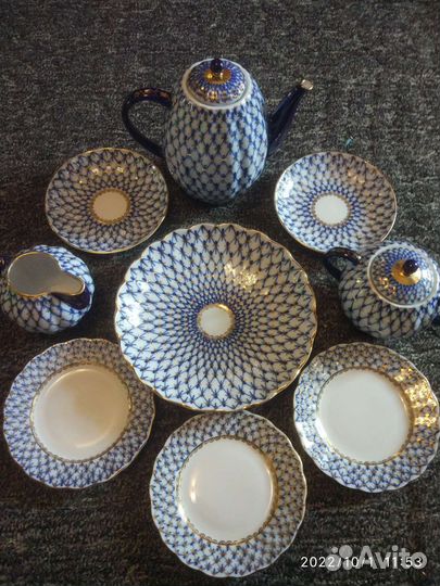 Предметы из сервиза Кобальтовая сетка