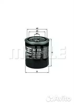 OC115 Фильтр масляный, knecht oc115